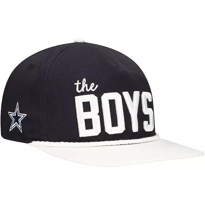 Mens New Era /White Dallas Cowboys The Boys Golfer Snapback Hat, Blue Product Image