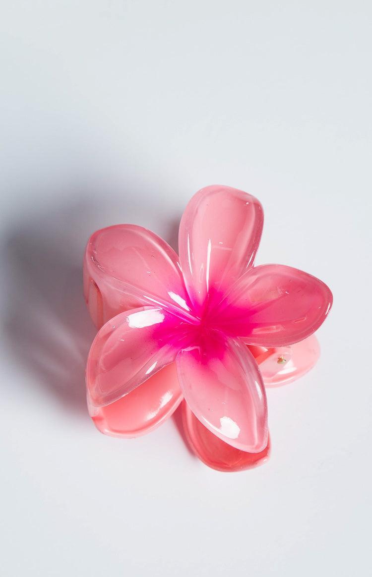 Frangipani Pink Flower Clip Product Image