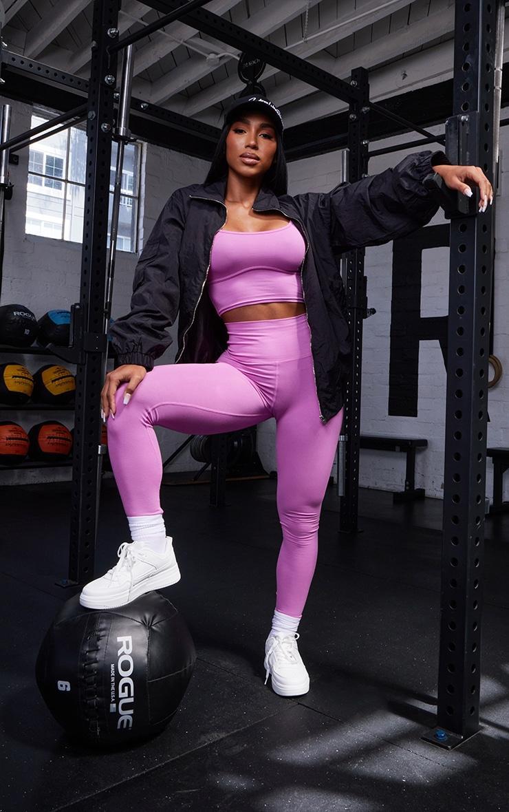 PRETTYLITTLETHING Pink Sport Sculpt Leggings Product Image