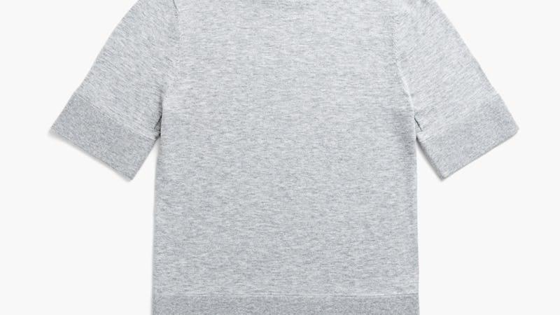 Nickel Grey Heather Women’s Atlas Air Short Sleeve Mockneck Product Image