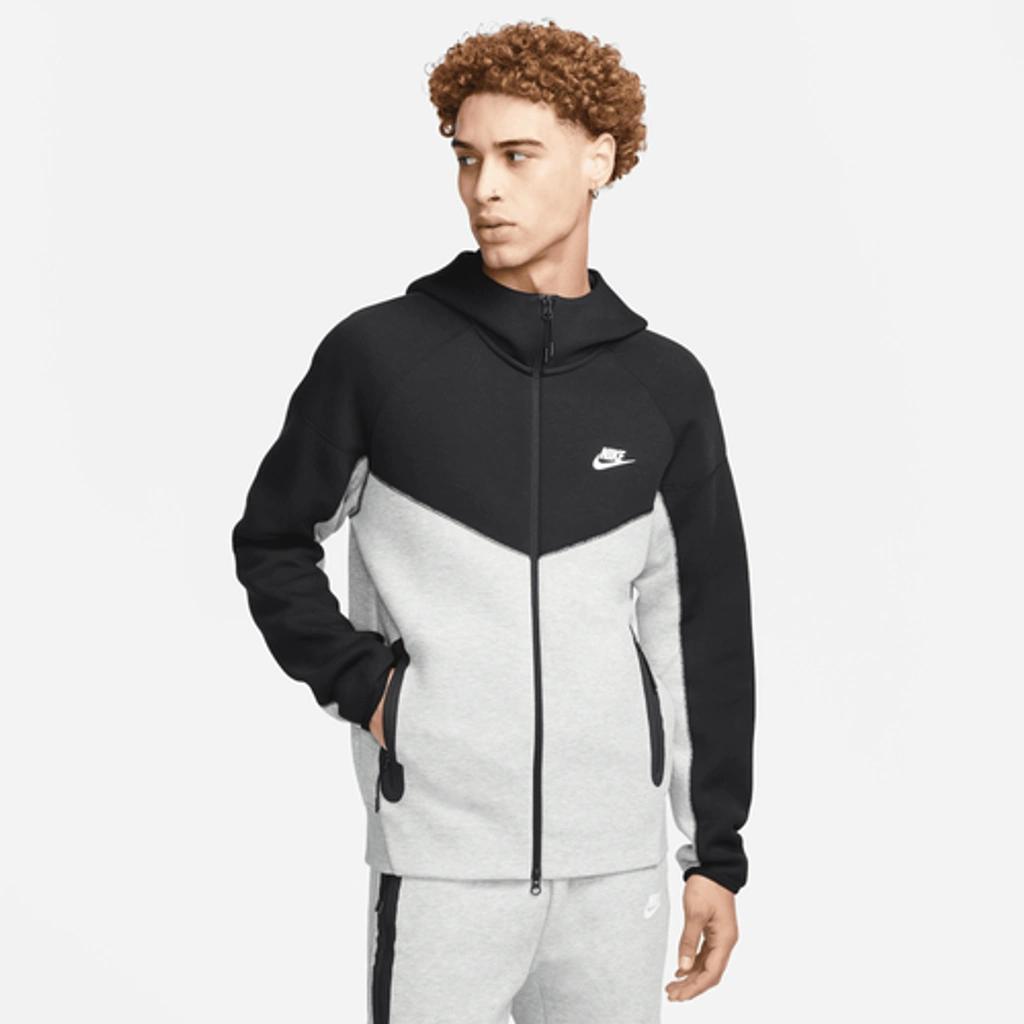 Mens  Tech Fleece Full-zip Hoodie In Black/grey Product Image