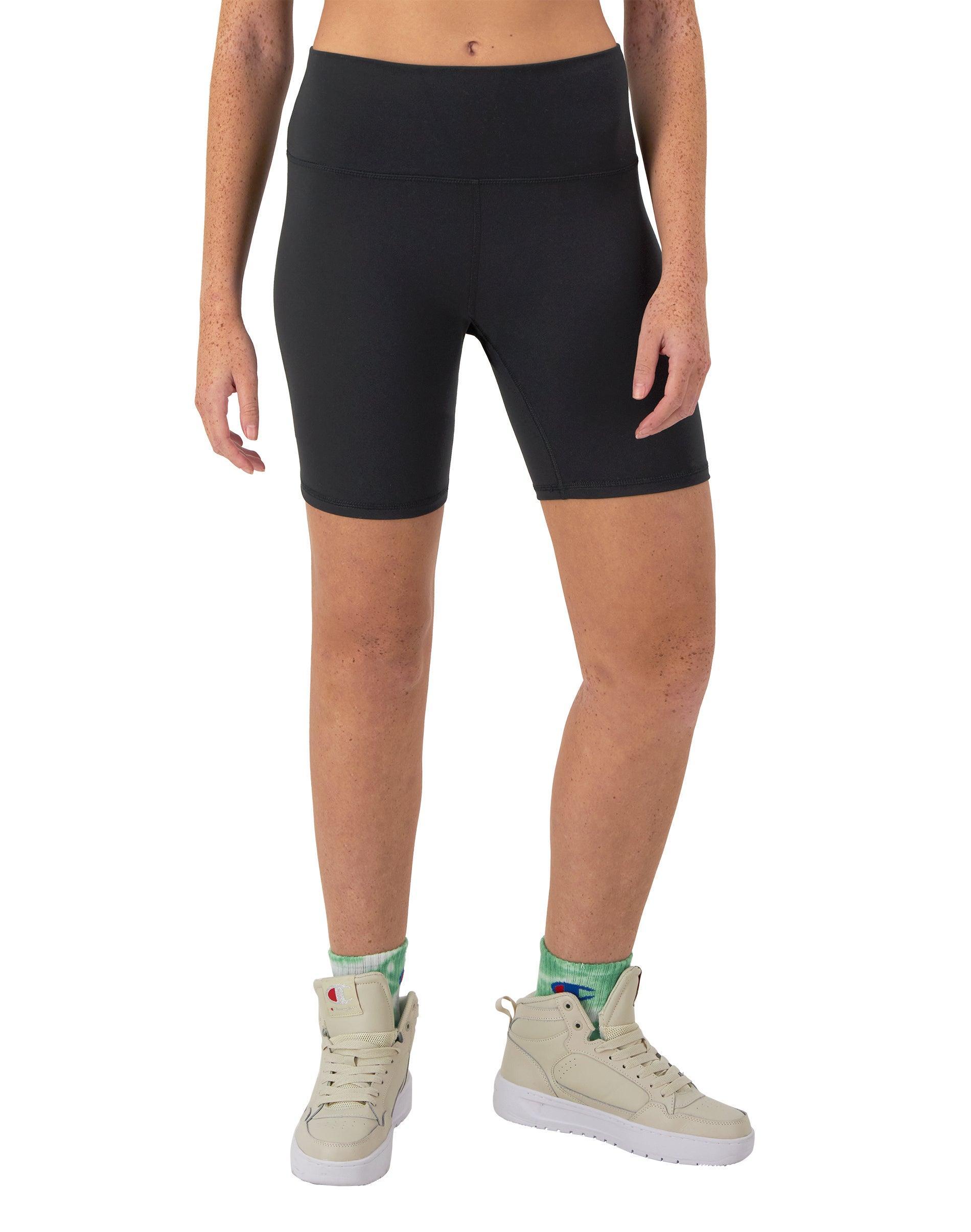 Womens Champion Soft Touch Bike Shorts, C Logo, 7 Black 2XL product image