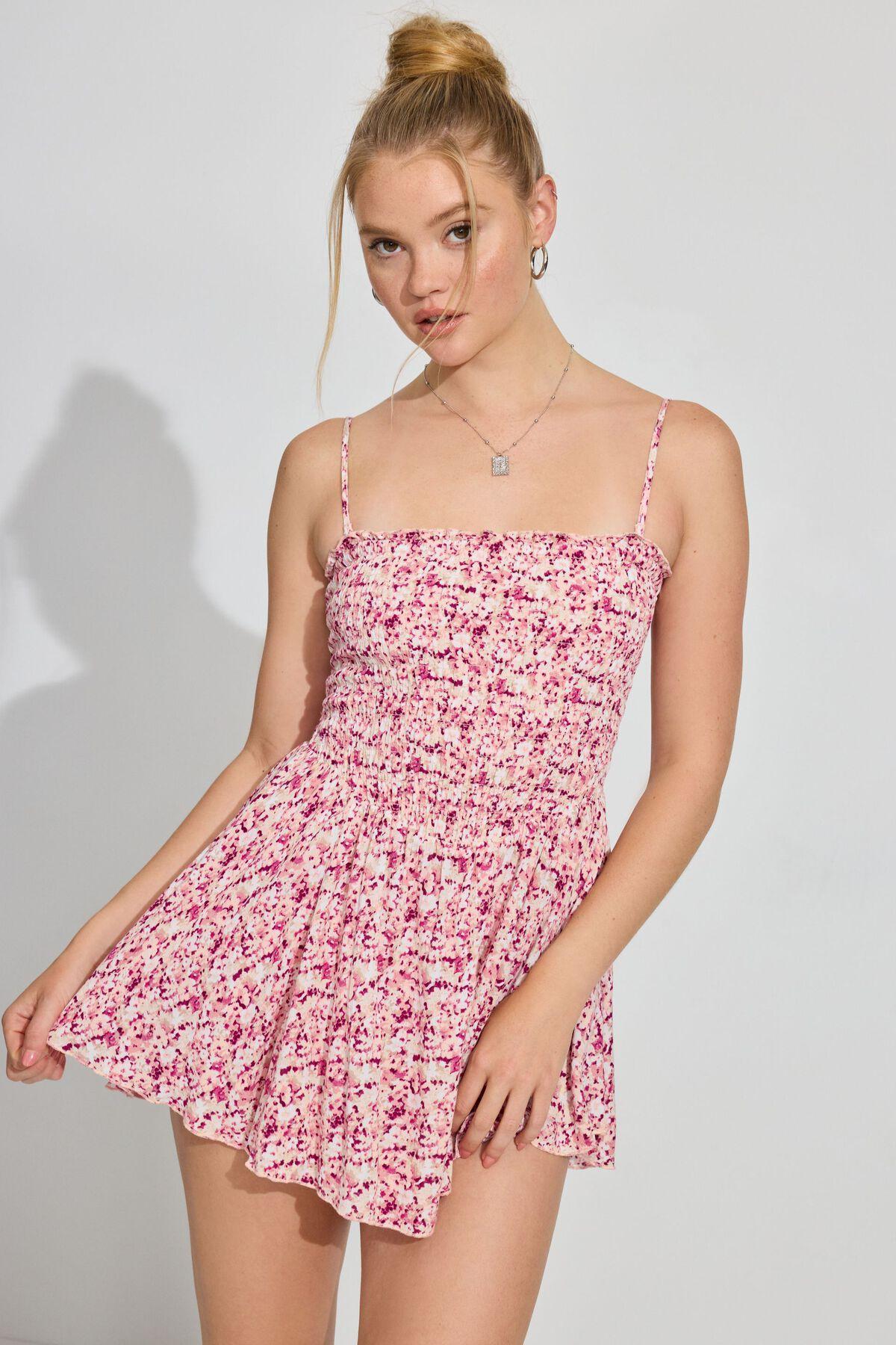 Kayley Smocked Tube Romper Product Image