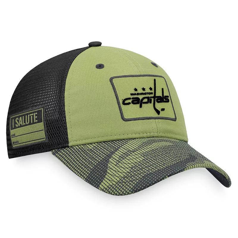 Mens Fanatics Branded Camo/Black Seattle Kraken Military Appreciation Snapback Hat Product Image