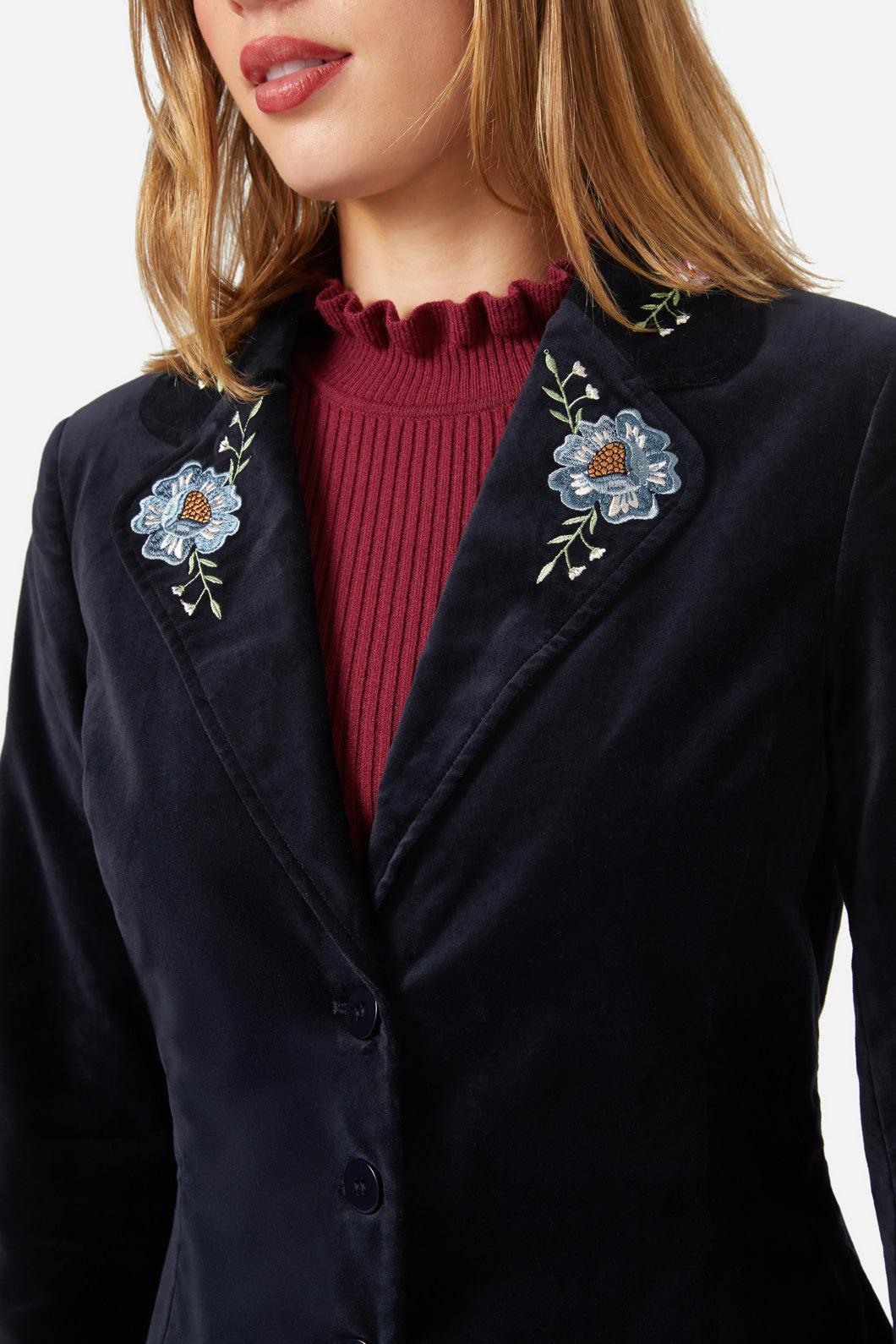 Agnes Velvet Blazer Product Image