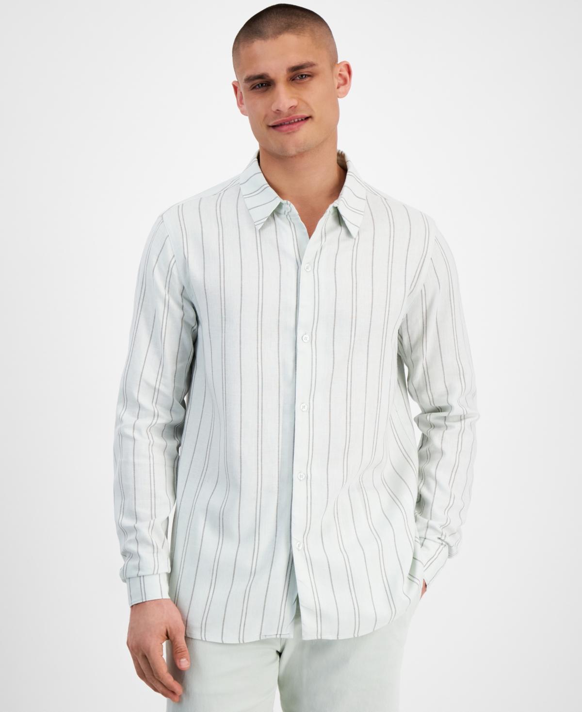 And Now This Mens Regular-Fit Linen Shirt Product Image