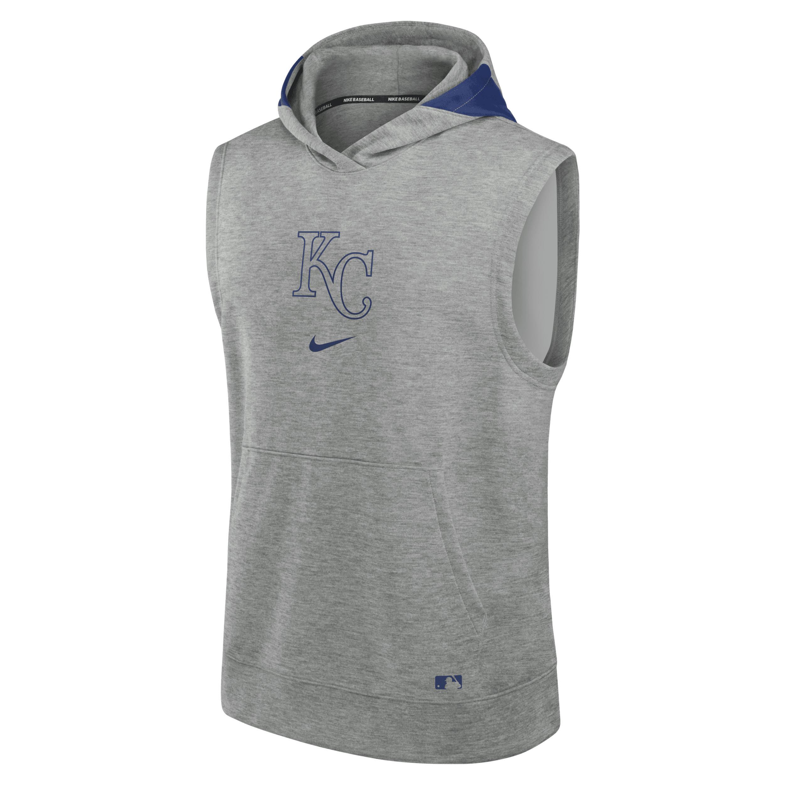 Mens Nike Heather Gray Houston Astros Authentic Collection Early Work Performance Sleeveless Pullover Hoodie Product Image