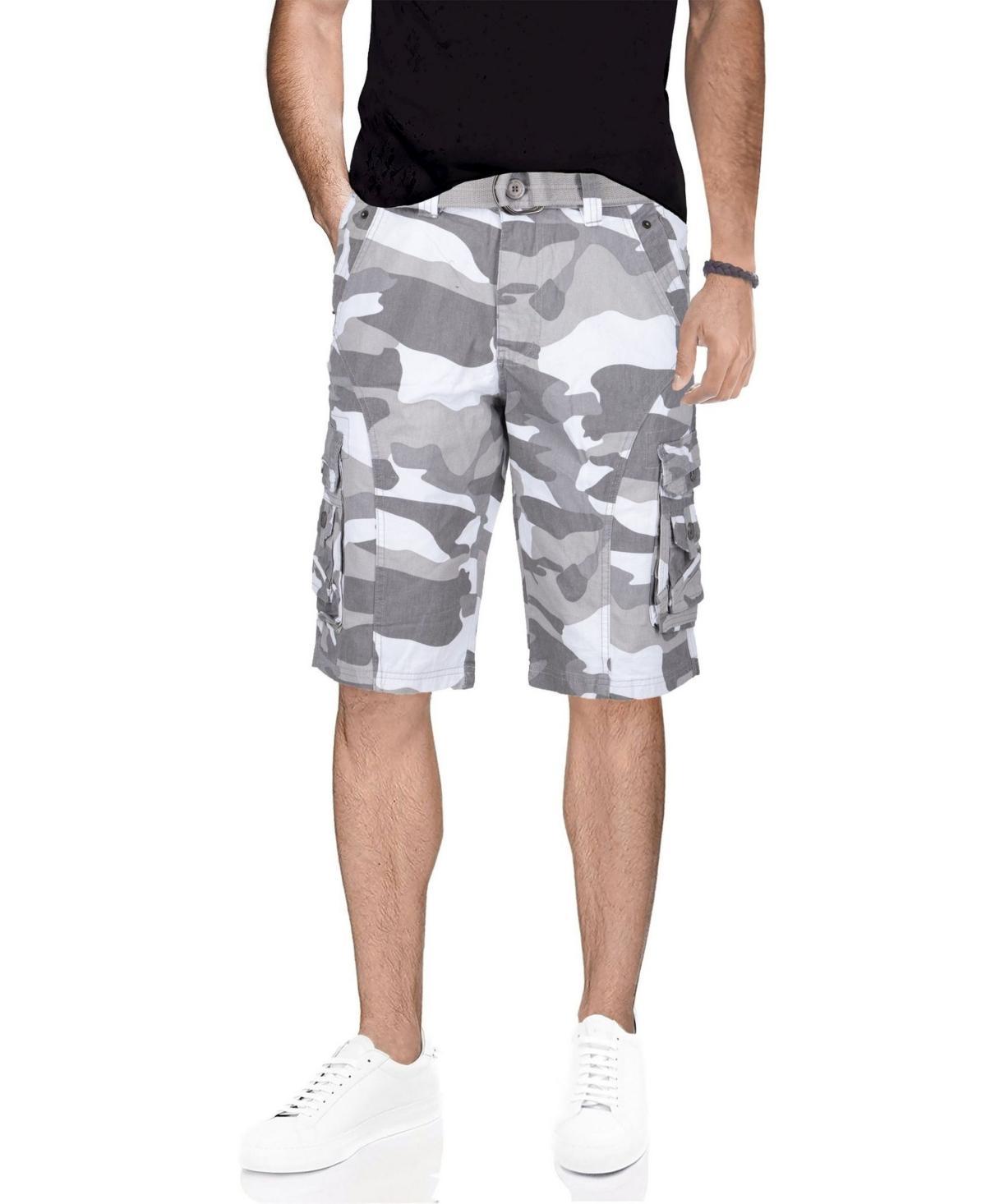 X-Ray Mens Belted Snap Detail Cargo Shorts Product Image