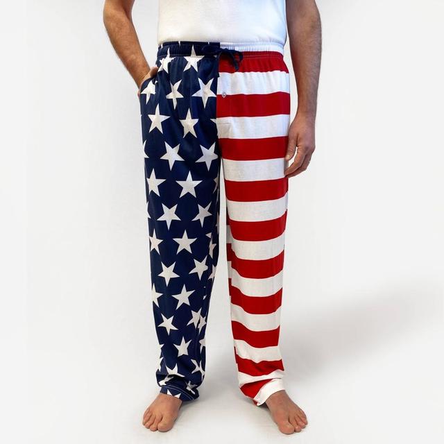 Mens Under Disguise Americana Print Knit Lounge Pajama Pants Product Image