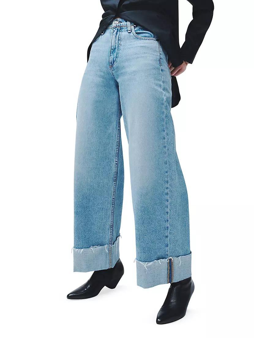 Sofie Crop Wide-Leg Cuff Jeans Product Image