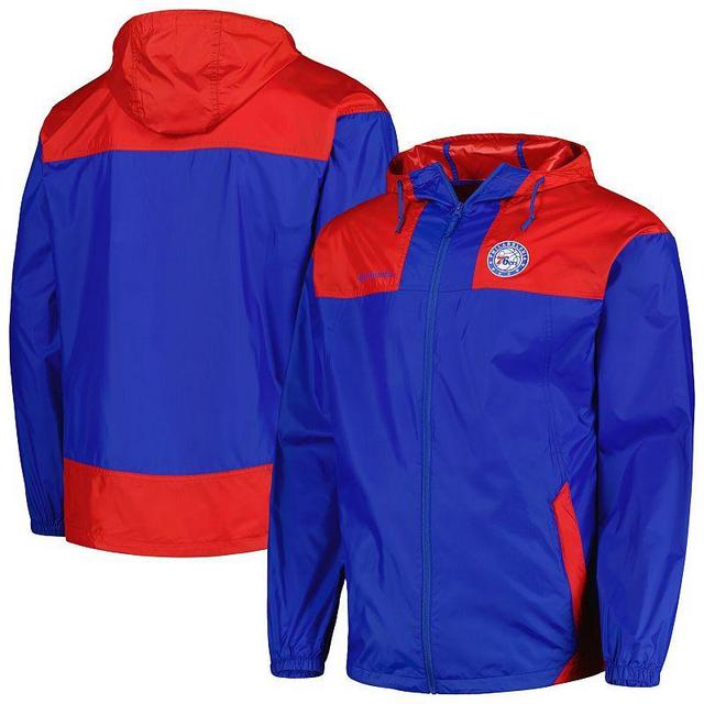 Mens Columbia Royal Philadelphia 76ers Flash Forward Challenger Full-Zip Hoodie Product Image