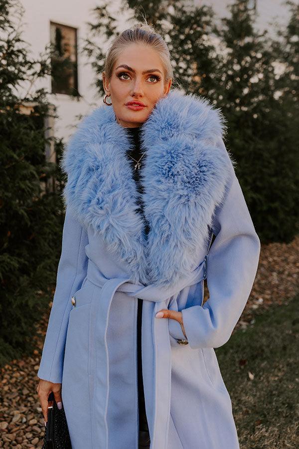 London Bound Coat in Sky Blue Product Image