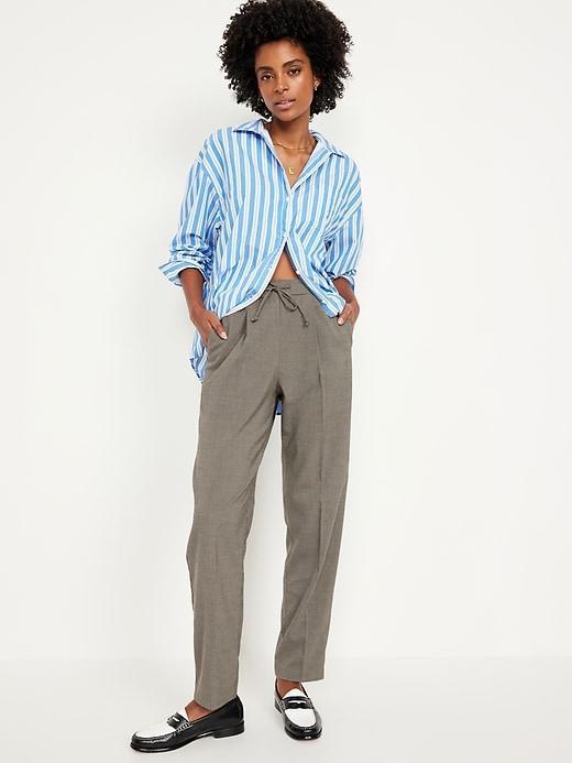 High-Waisted Billie Straight Trouser Product Image