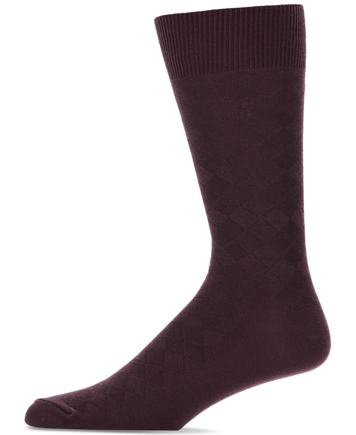 Perry Ellis Portfolio Mens Diamond Stitch Socks - 1 pk. Product Image