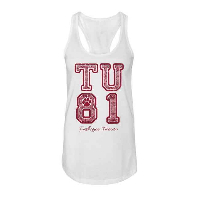 NCAA Womens Tuskegee White Tank Top Product Image