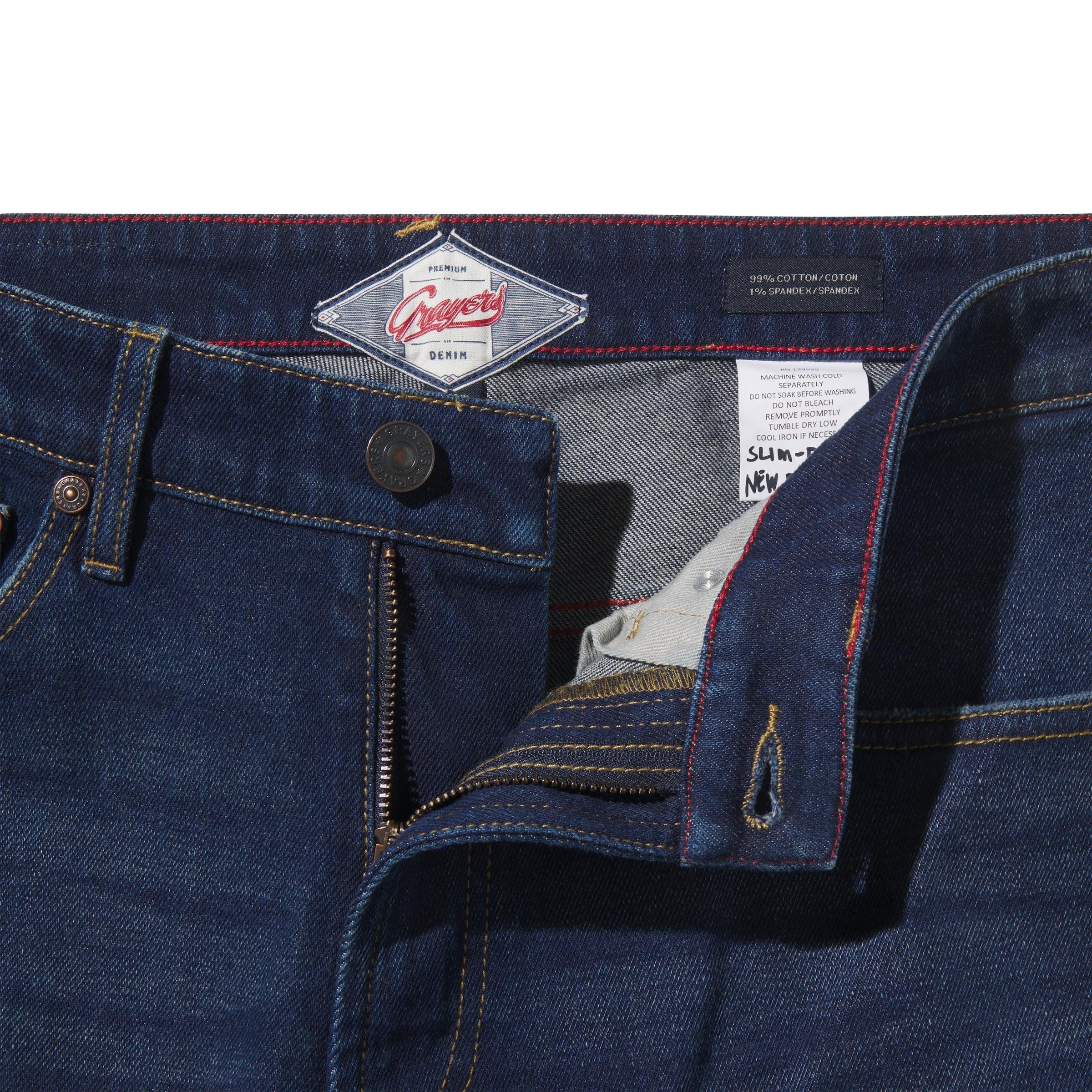 Edward Stretch Slim Fit Denim  - Blue Wash Product Image