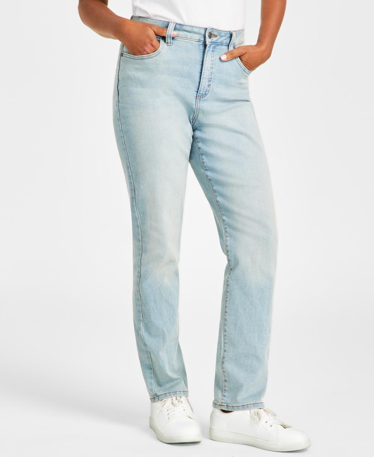 Style & Co Womens High Rise Straight-Leg Jeans, Regular, Short and Long Lengths, Created for Macys Product Image