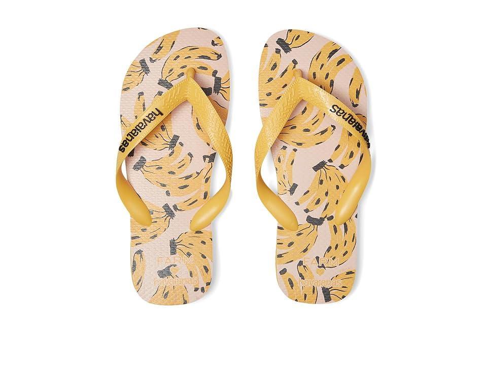 Havaianas Farm Cheetah Bananas Flip-Flop (Caja Yellow) Women's Sandals Product Image