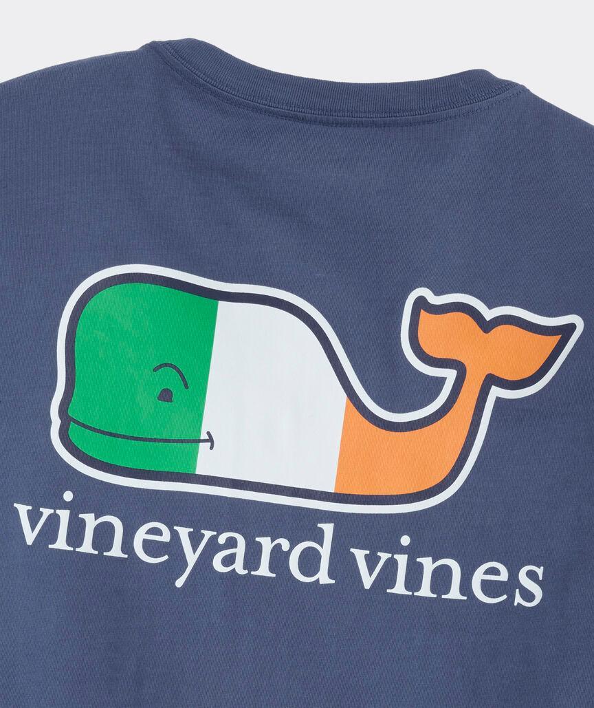 Irish Flag Whale Long-Sleeve Pocket Tee Product Image