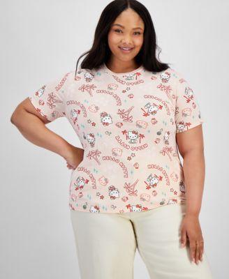 Trendy Plus Size Hello Kitty Adventure T-Shirt  Product Image