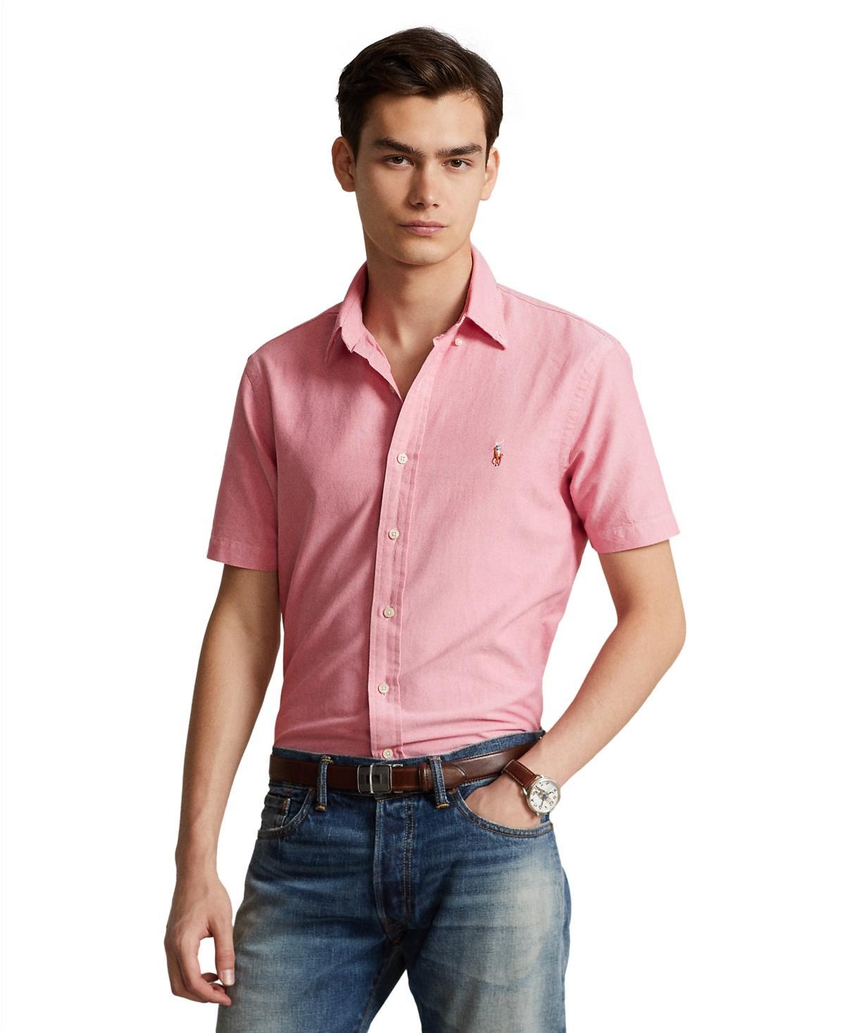 Polo Ralph Lauren Classic Fit Oxford Shirt (Sunrise ) Men's Clothing Product Image