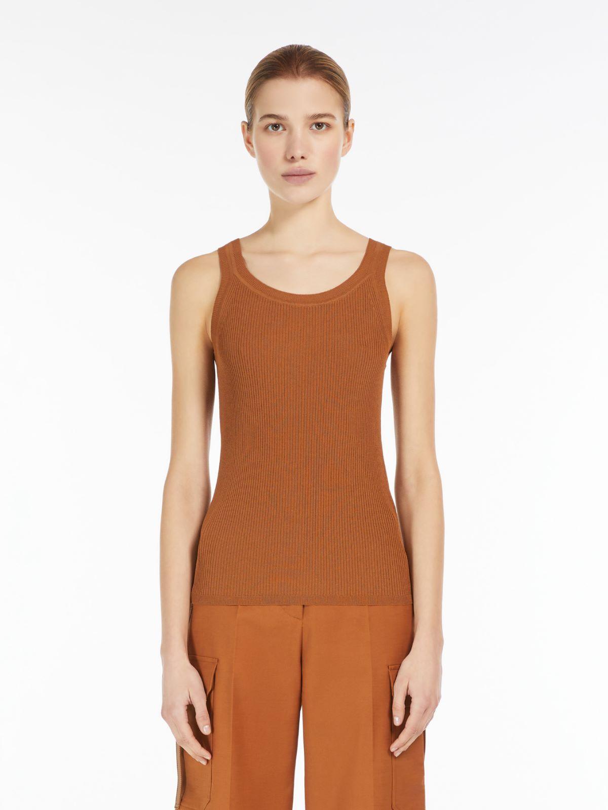 Zemira Tank Top In Cuoio Product Image