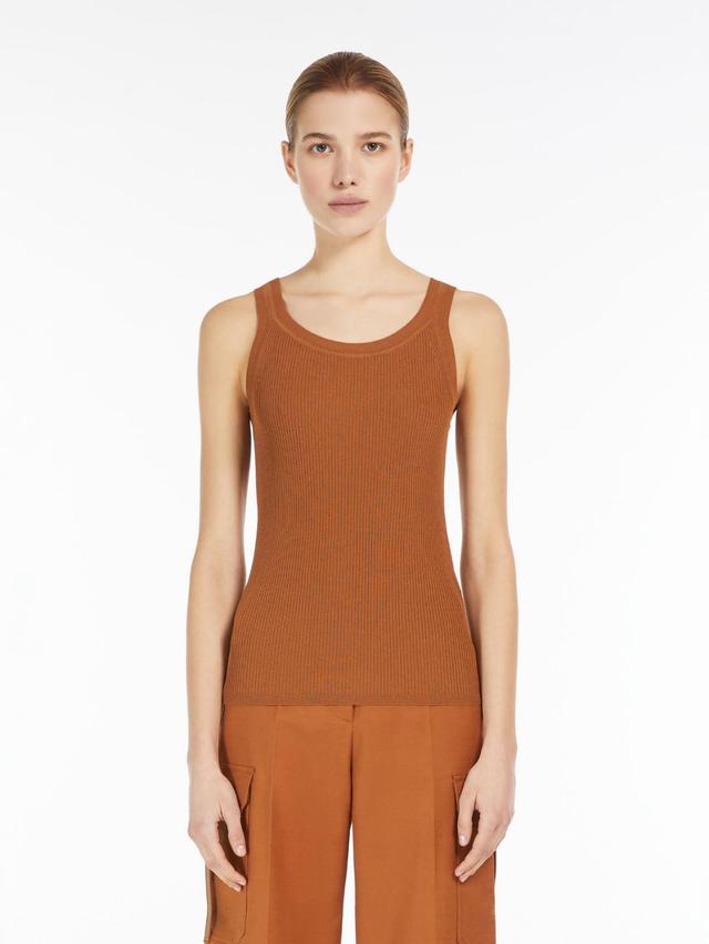 Zemira Tank Top In Cuoio Product Image