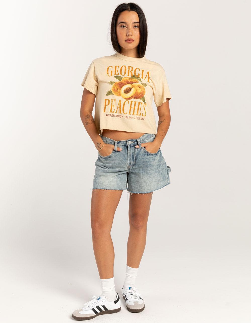 FULL TILT Georgia Peach Womens Crop Tee Product Image