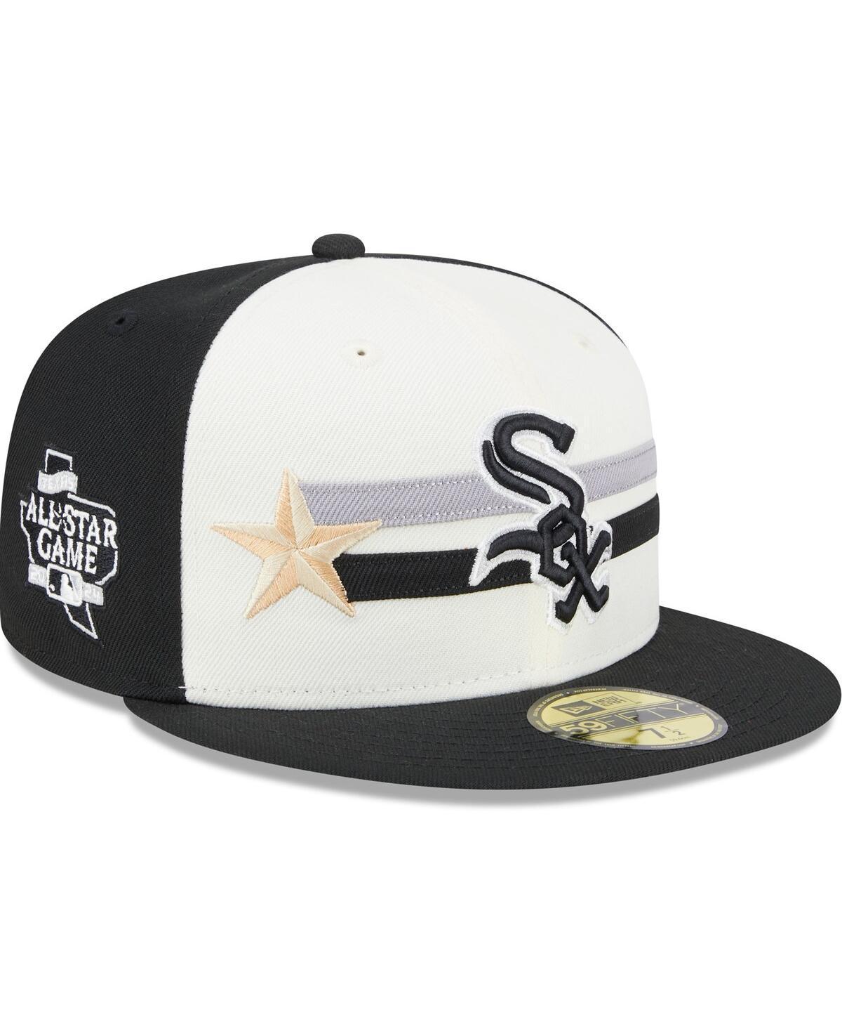 New Era Mens Cream Chicago White Sox 2024 Mlb All-Star Game Workout 59FIFTY Fitted Hat - Cream, Black Product Image