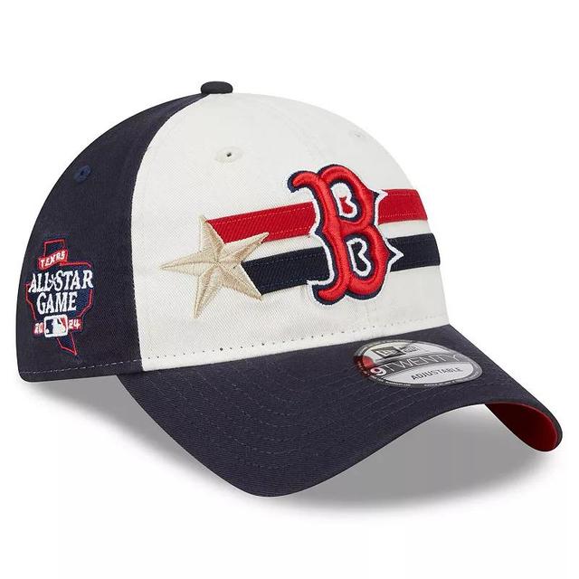 Mens New Era Cream/Navy Boston Red Sox 2024 MLB All-Star Game Workout 9TWENTY Adjustable Hat Product Image