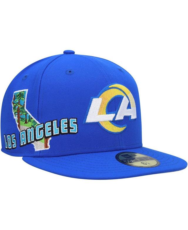 Mens New Era Royal Los Angeles Rams Stateview 59Fifty Fitted Hat Product Image