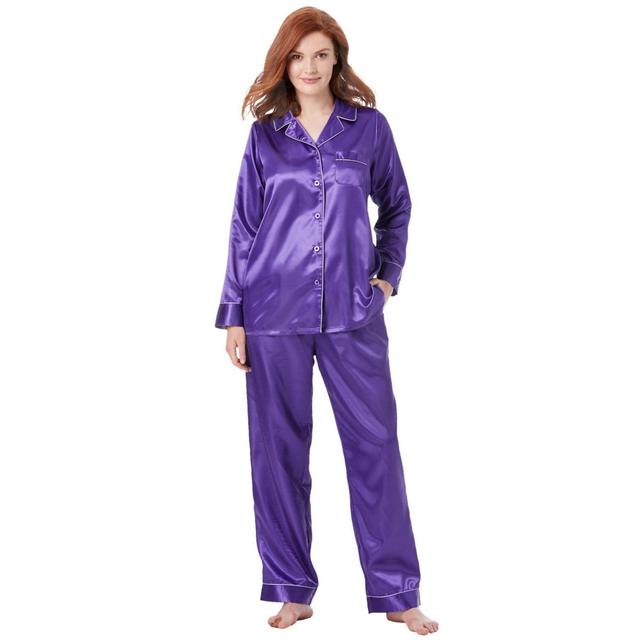 Amoureuse Womens The Luxe Satin Pajama Set Product Image