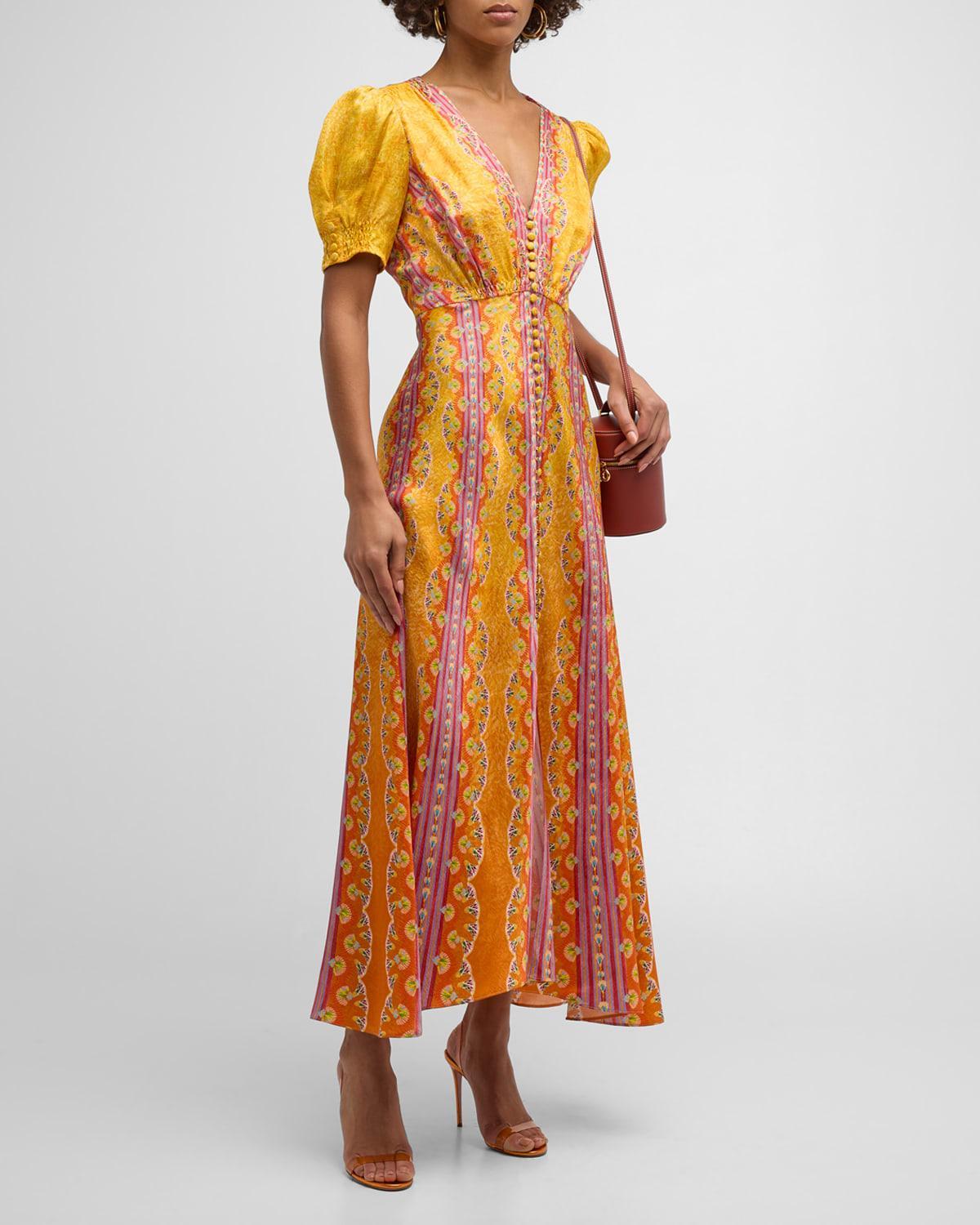 Lea Printed Long Dress Product Image