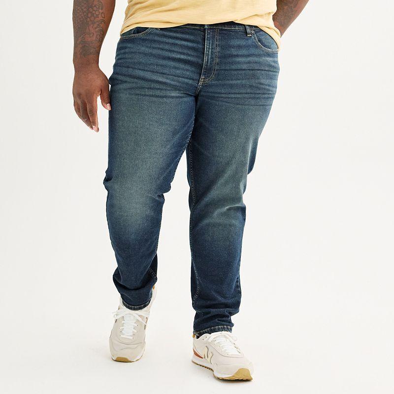 Big & Tall Sonoma Goods For Life Regular Fit Tapered Jeans, Mens Blue Product Image