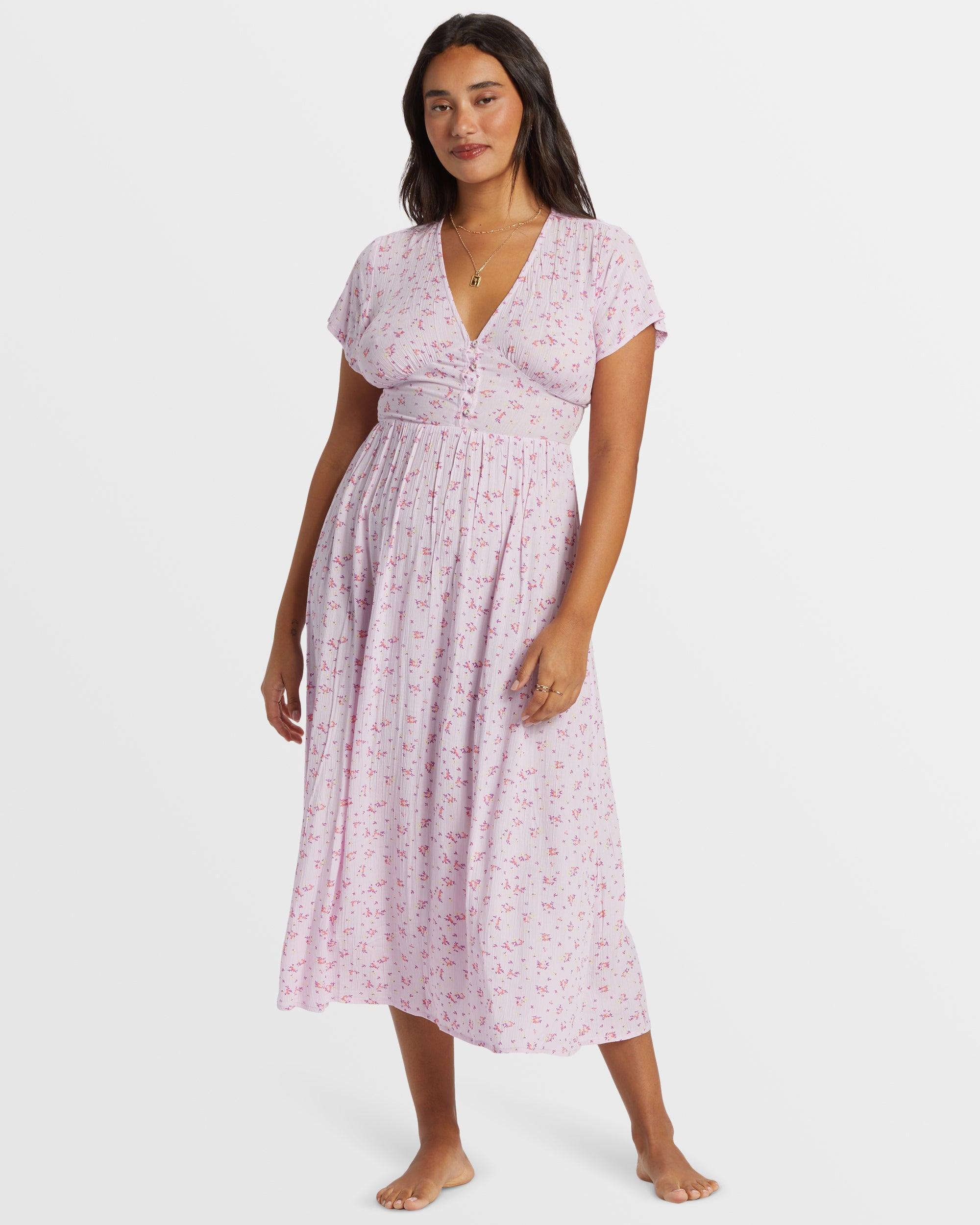 Morning Sky Midi Dress - Iced Lavender Female Product Image