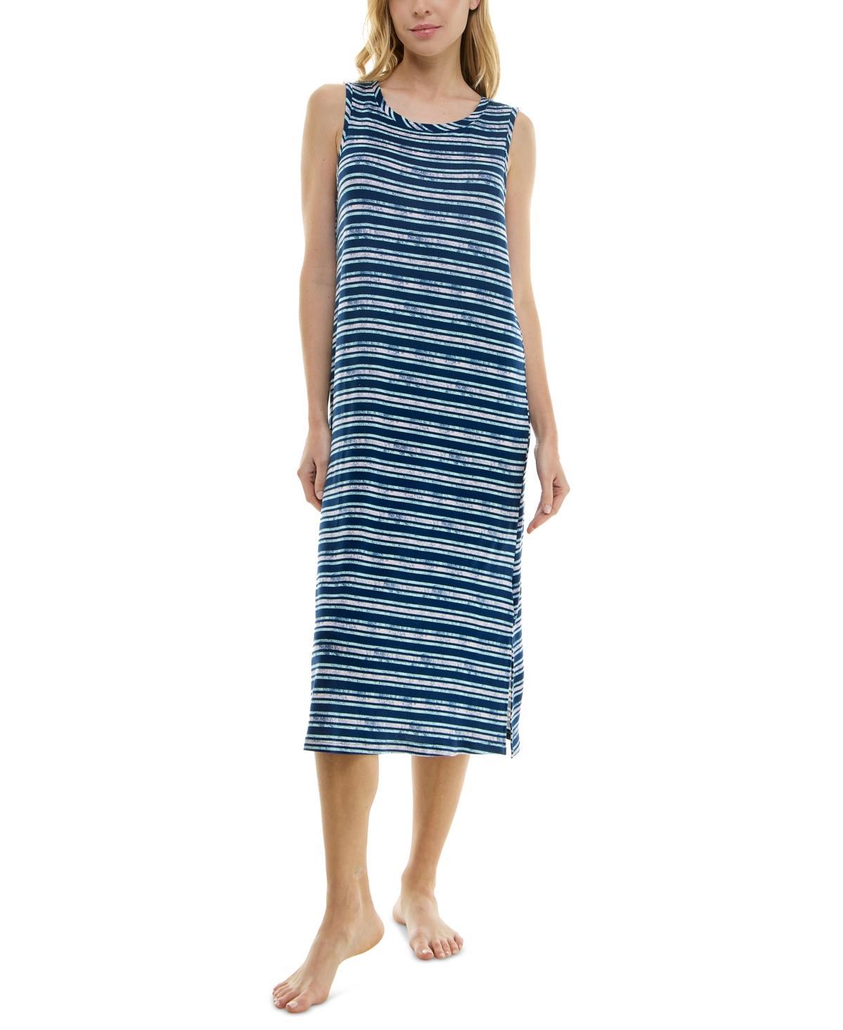 Roudelain Womens Printed Sleeveless Nightgown Product Image