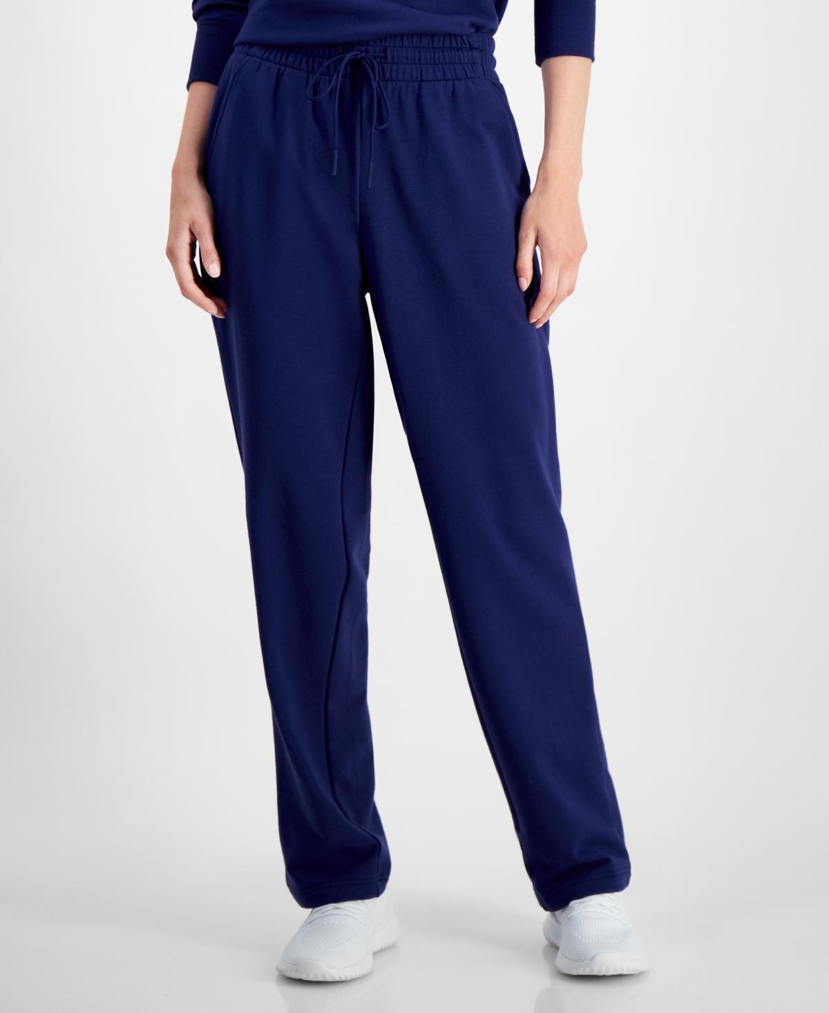 Id Ideology Womens High-Rise Straight-leg Fleece Sweatpants, Created for Macys Product Image