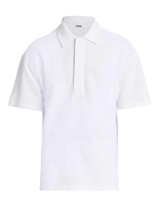 Mens Cotton-Blend Polo Shirt Product Image