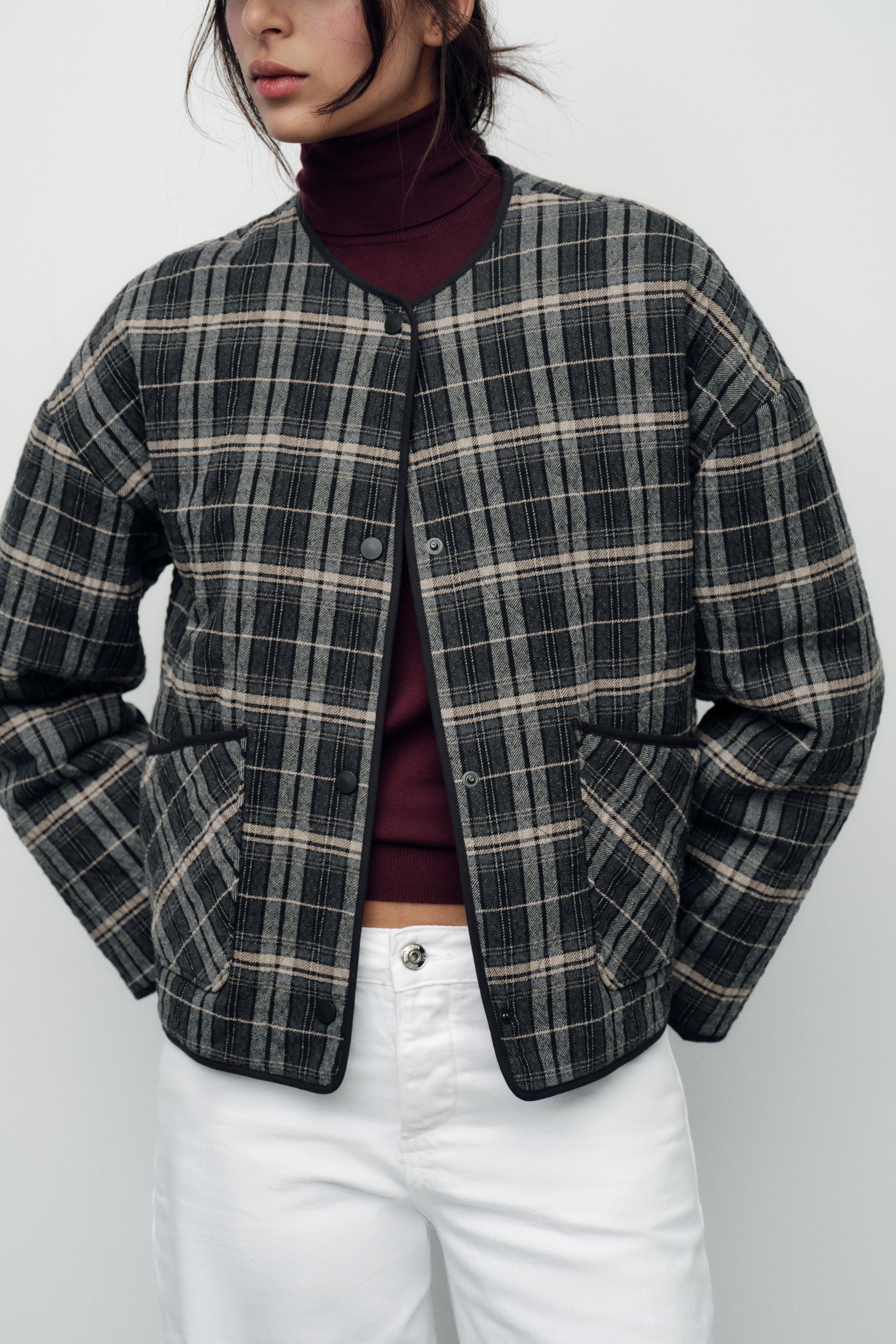 PLAID PUFFER JACKET Product Image