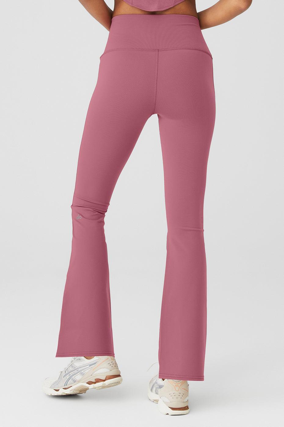 Alo Yoga | Airbrush High-Waist 7/8 Bootcut Legging Pink Product Image