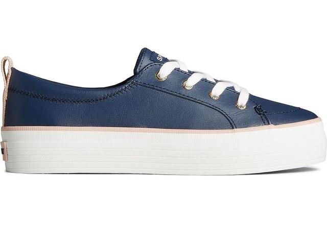 Sperry Crest Vibe Platform (Navy Leather) Women's Shoes Product Image