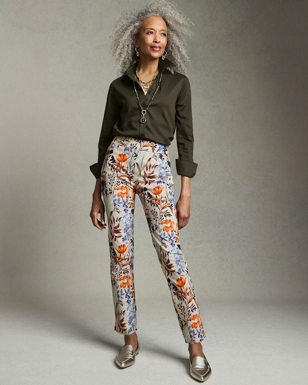 Women's Brigitte Autumn Print Ankle Pants Product Image