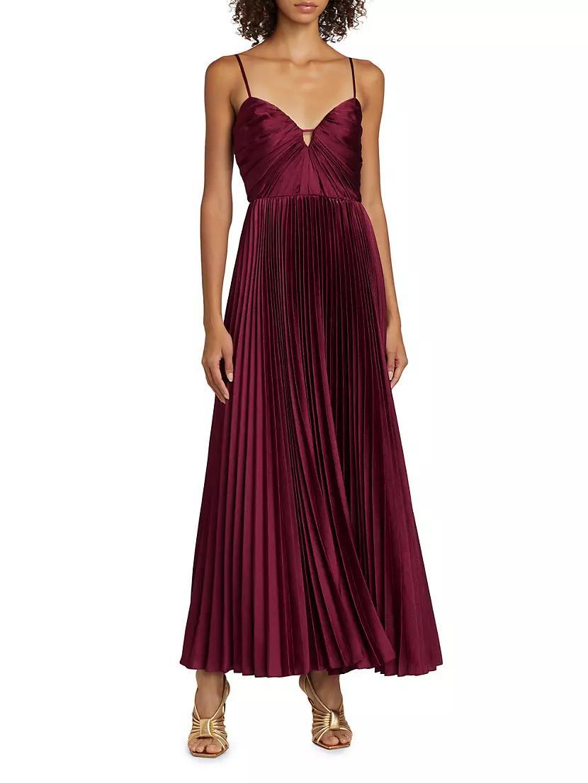 Suzette Satin Maxi Dress Product Image