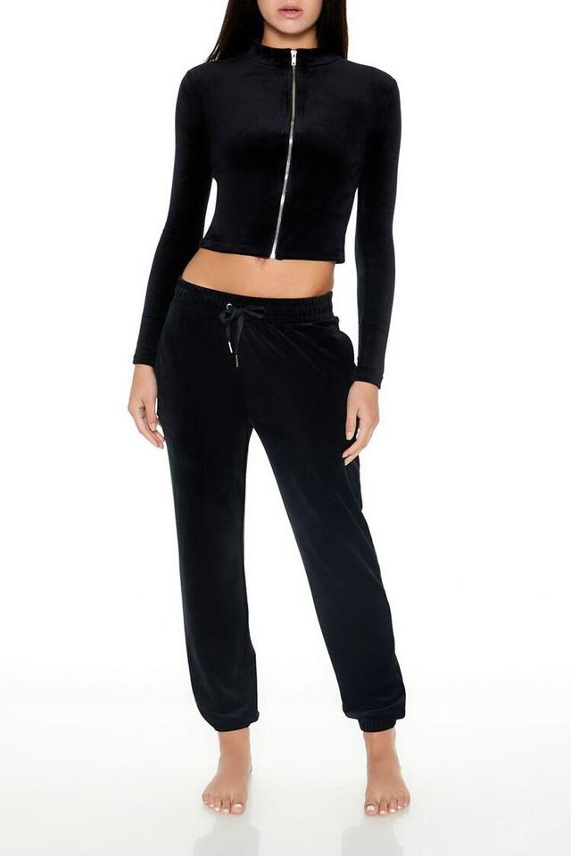 Velour Drawstring Joggers | Forever 21 Product Image