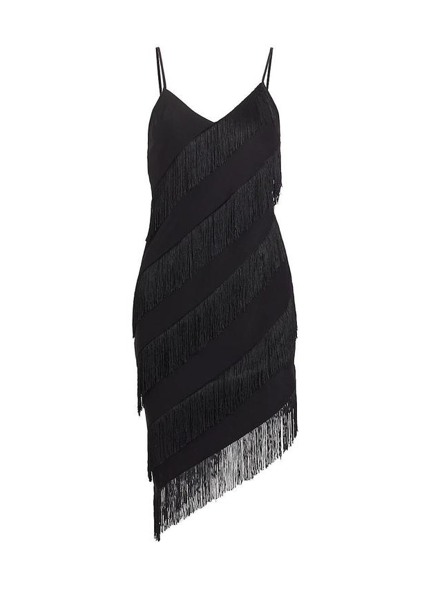 Womens Belladonna Fringed Asymmetric Midi-Dress Product Image