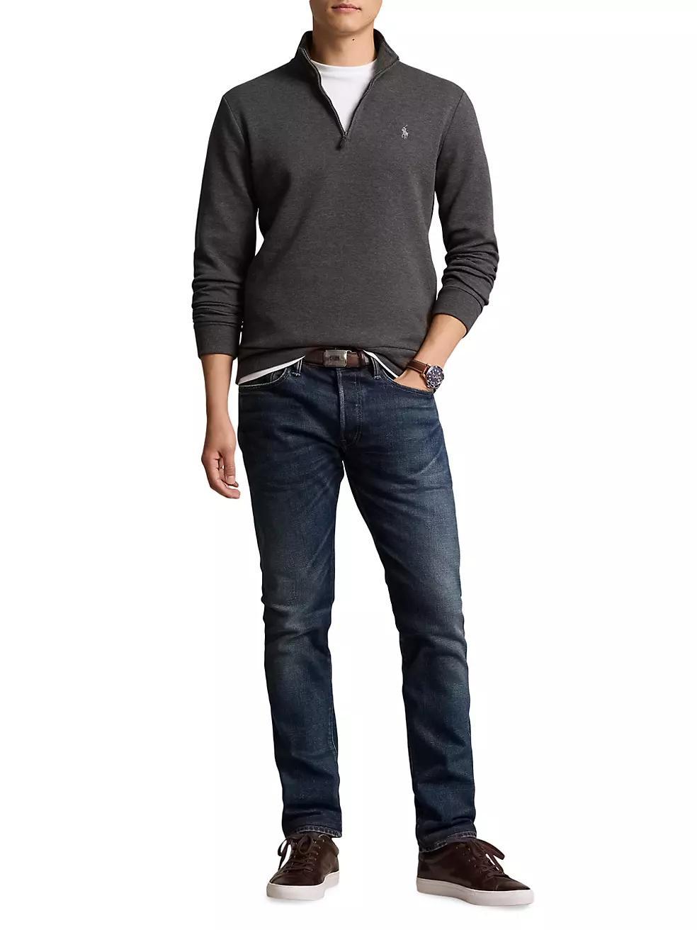 Double-Knit Half-Zip Sweater Product Image