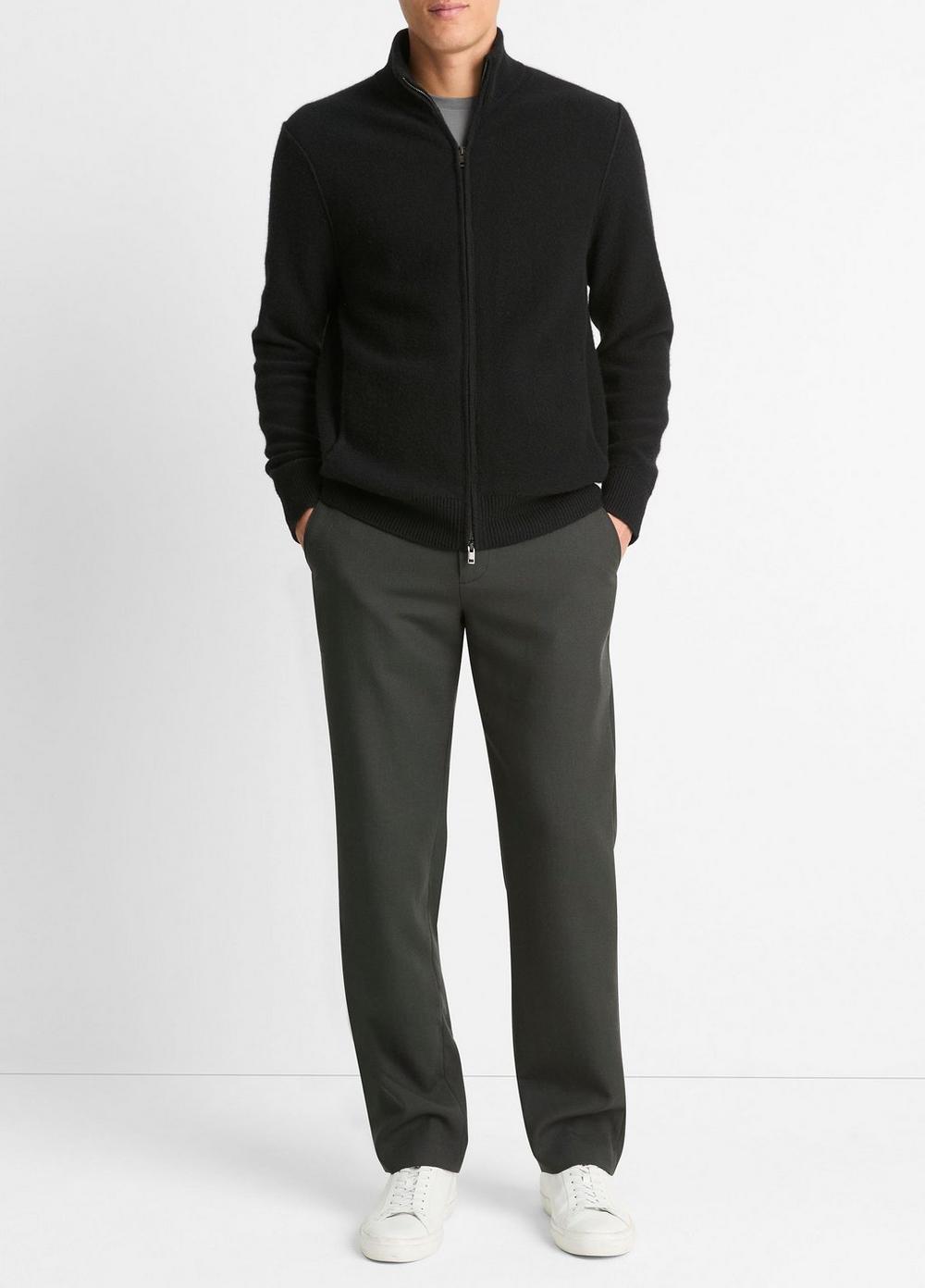 Plush Cashmere Full-Zip Sweater Product Image