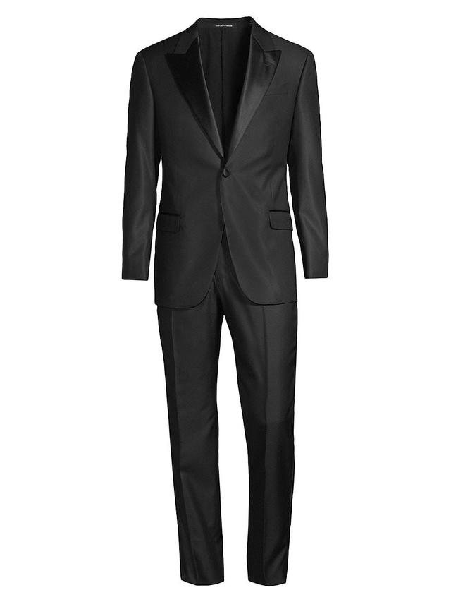 Mens Tailored Wool-Blend Tuxedo Product Image