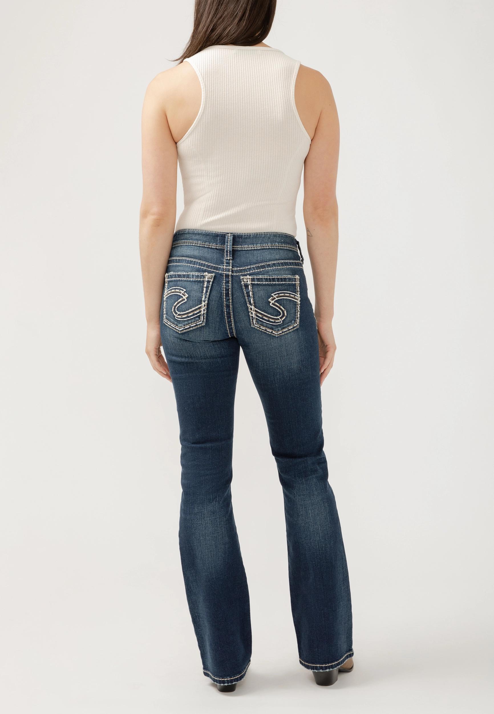 Silver Jeans Co.® Suki Curvy Mid Rise Thick Stitch Bootcut Jean Product Image