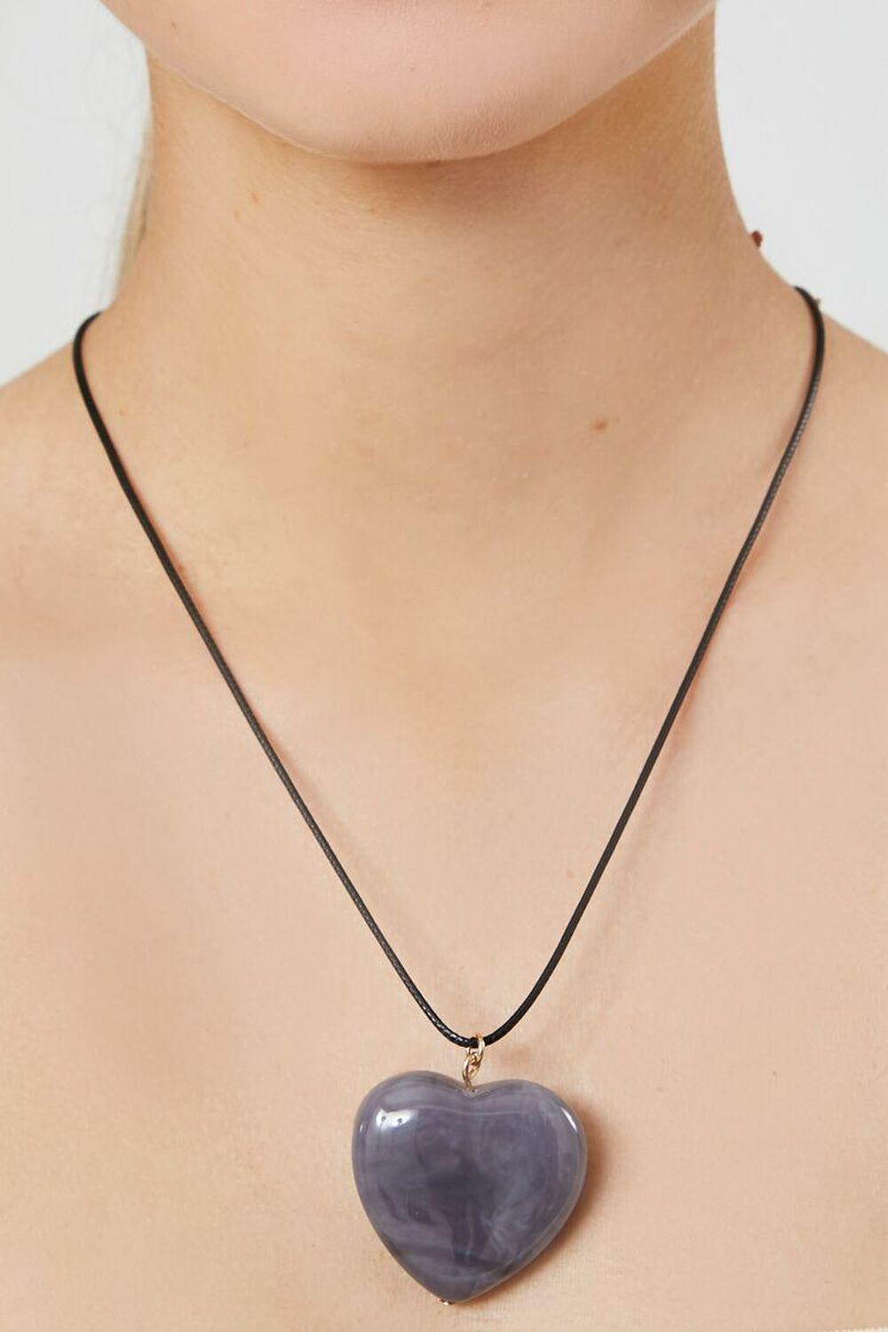 Faux Stone Heart Pendant Necklace | Forever 21 Product Image